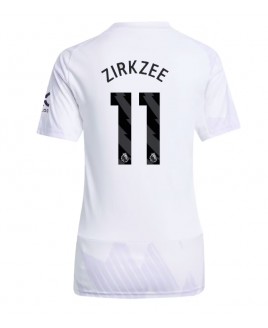 Günstige Manchester United Joshua Zirkzee #11 Auswärtstrikot Damen 2025-26 Kurzarm
